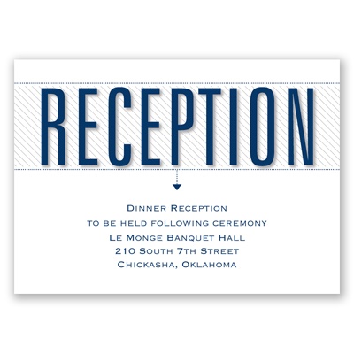 Our Love Story - Reception Card