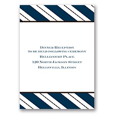 Formal Stripes - Reception Card