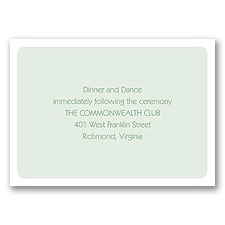 Window of Love - Reception Card