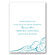 Swirling Beauty - Reception Card