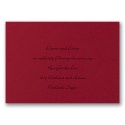 Twilight Black and Red Rose - Reception Card
