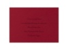 Twilight Black and Red Rose - Reception Card