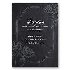 Ravishing Roses - Canary - Reception Card