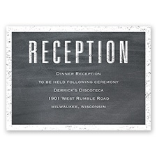 Pretty Proclamation - Reception Card