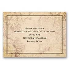 Global Romance - Reception Card