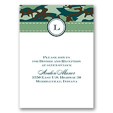 Camo Cutie - Reception Card