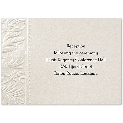 Truly Texture - Reception Card