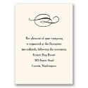 Wrapped in Love - Antique White Reception Card