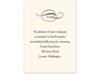 Wrapped in Love - Antique White Reception Card