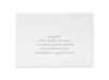 Enduring Love - Reception Card