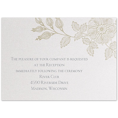 Lacy Elegance - Reception Card