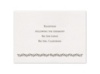 Leafy Border - Reception Card