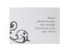 Uptown Swirl - Reception Card