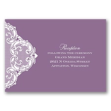 Love Lace - Reception Card