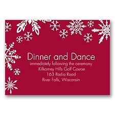 Snowflake Melody - Reception Card