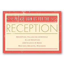 Autumn Typography - Reception Card