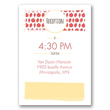 Flirty Fall Fling - Reception Card