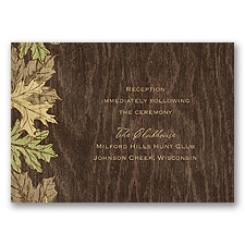 Woodland Bliss - Reception Card
