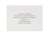 White Shimmer Reception Card