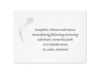 Elegant Lilies - Reception Card