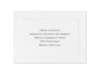 Bright White Panel - Reception Card