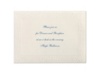 Ornate - Ecru - Reception Card