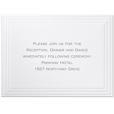 Timeless - Reception Card