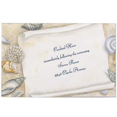 To the Shore - Reception Card