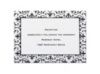 Dramatically Fashionable - Reception Card