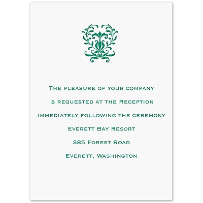 Wrapped in Love - Bright White Reception Card