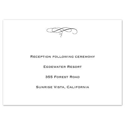Ovation - Reception Card