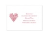 Look of Love - Reception Card