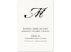 Modern Elegance Script Initial - Bright White Reception
