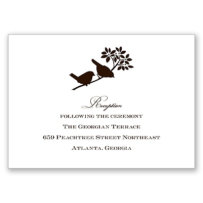 Natural Elements - Reception Card