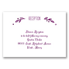 Pine Cone Wreath - Reception Card