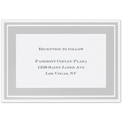 Pretty Pearl Border - Reception Card