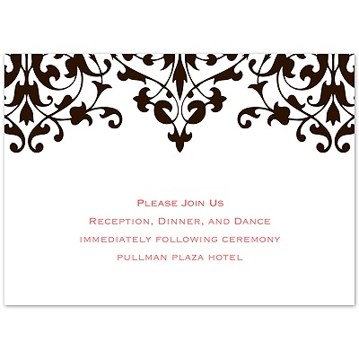 Romance - Chocolate Reception Card