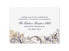 Flourish with Golden Shadow - Lapis - Reception Card