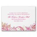 Flourish with Golden Shadow - Watermelon - Reception Card
