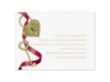 Key To My Heart - Apple - Reception Card