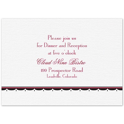 Simply Elegant - Reception Card