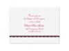 Simply Elegant - Reception Card
