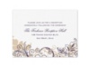 Flourish with Golden Shadow - Plum - Reception Card