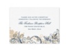 Flourish with Golden Shadow - Peacock - Reception Card