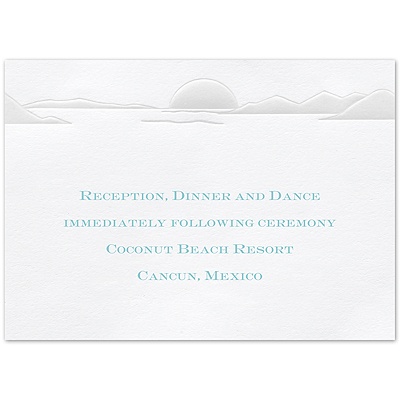 Pearl Palm Trees - Reception Card