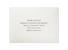 Bright White Triple Panel - Reception Card