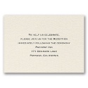 Ecru Shimmer Reception Card
