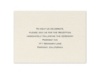 Ecru Shimmer Reception Card