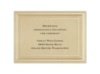 Gold Shimmer Border - Reception Card
