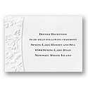 Floral Emboss - Reception Card